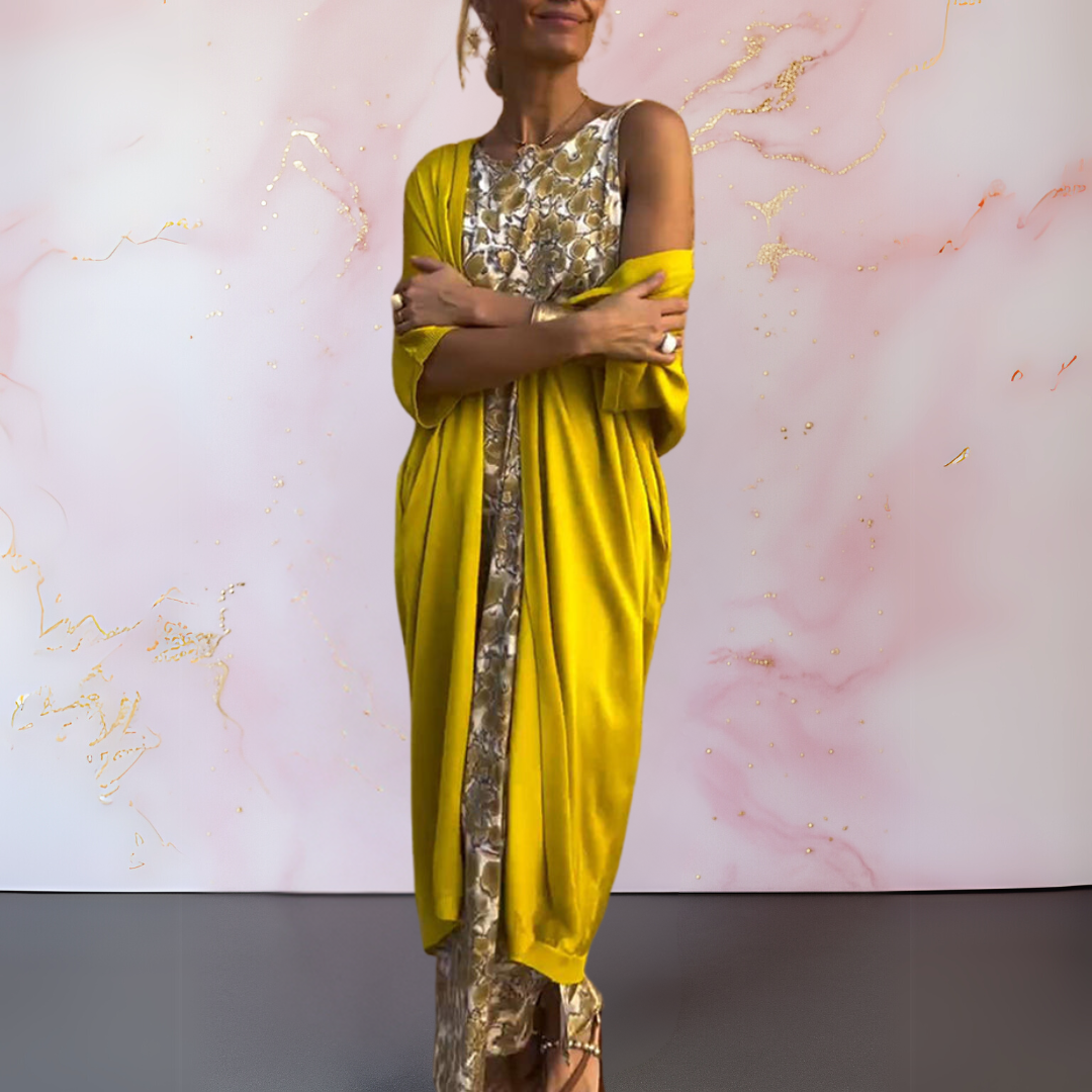 Melanie - Robe élégante avec cardigan