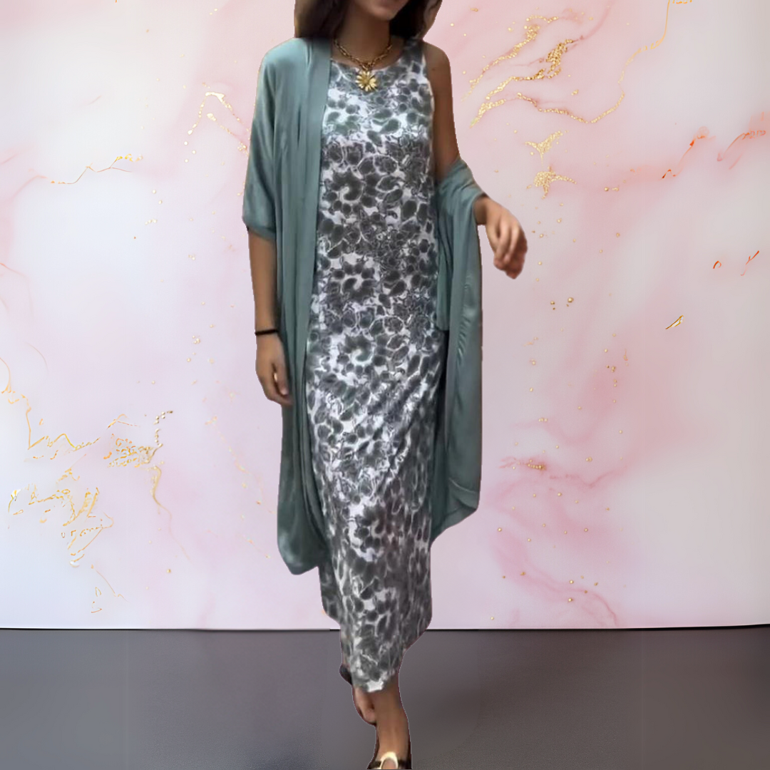 Melanie - Robe élégante avec cardigan